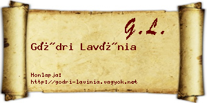 Gödri Lavínia névjegykártya